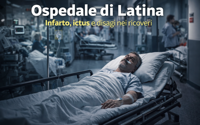 Ospedale di Latina: infarto, ictus e disagi nei ricoveri tra pronto soccorso e terapia intensiva